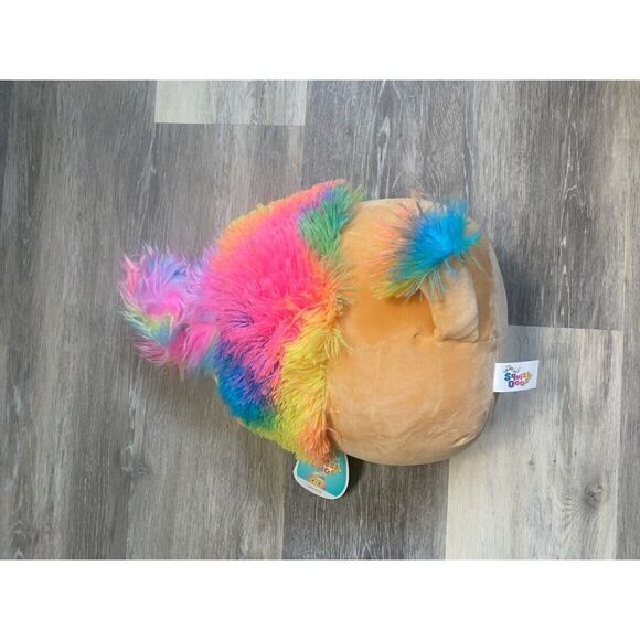 Squishmallow 12" Leonard the Lion Rainbow Mane Squish-Doos Kellytoy NWT 2021 - Picture 4 of 5